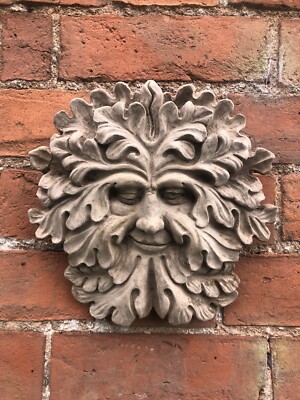 Grüner Mann Gesichtsmaske Outdoor Indoor Terrasse Garten Wandbehang