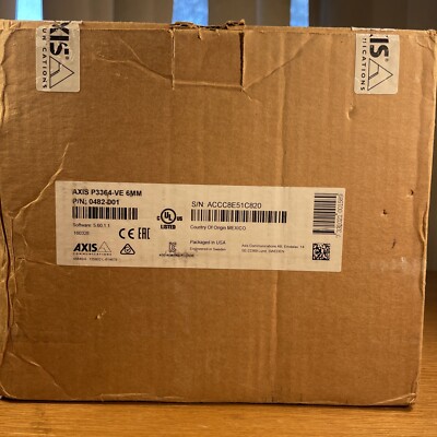 AXIS P3364-VE 6MM Fixed Dome Network Camera New Open Box