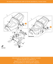 YAMAHA Bracket, Seat, 4HM-24728-00 OEM XJR1300 TDM900 XJR1200 FZS600FAZER XT660X