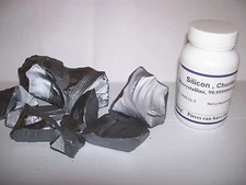 Silicon, Polycrystalline, Ultra Pure, 100 grams, 99.999999% min.