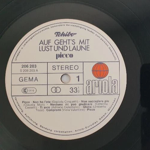 Picco - Auf geht´s mit .... - Italo Pop Hits (Vinyl, 1984), sehr gut (VG+++) - Bild 3 von 4