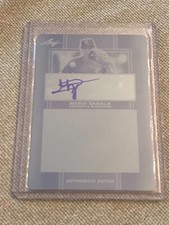 MARIO ZABALA 2019 Leaf Perfect Game AUTOGRAPH Cyan Print Plate #1/1 FIU Panthers