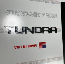 CARBON DASHBOARD LETTERS FOR TUNDRA 2022 23 24 2025 DASH INSERT NOT DECALS