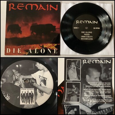 REMAIN Die Alone 7  Vinyl-Parades End I'm Gonna Stab You Le Shok Q-Factor Impel