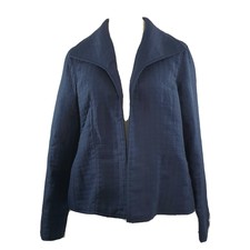 For Cynthia New Size L Womens Navy Jacket Blazer, Designer Quilted Coat
