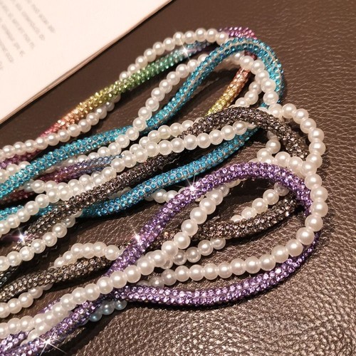 Glitter Phone Wrist Straps Keychain Anti-lost Wrist Rope Phone Accessories - Photo 5 sur 19