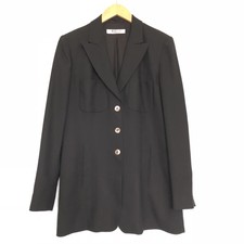 Marella Made In Italy Black Blazer Jacket Wool Blend Career Euc Women's 10