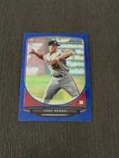 2013 Bowman Chrome Minis Blue Refractor Mini Parallel SP /99 #92 TONY RENDA Card