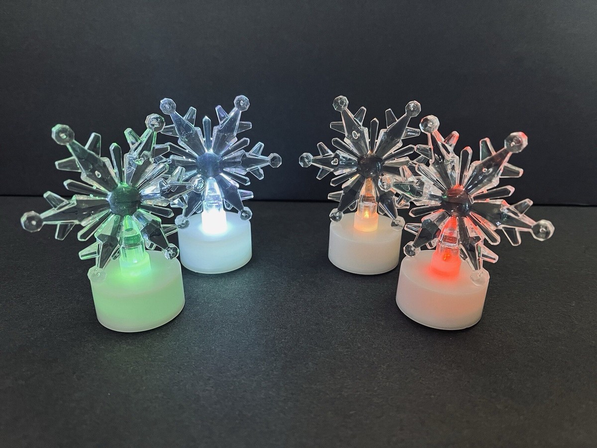 Color Changing Snowflake Lights
