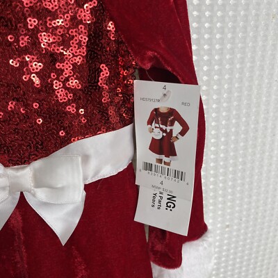 Pink & Violet Girls Christmas Dress Red size 4 for sale online | eBay