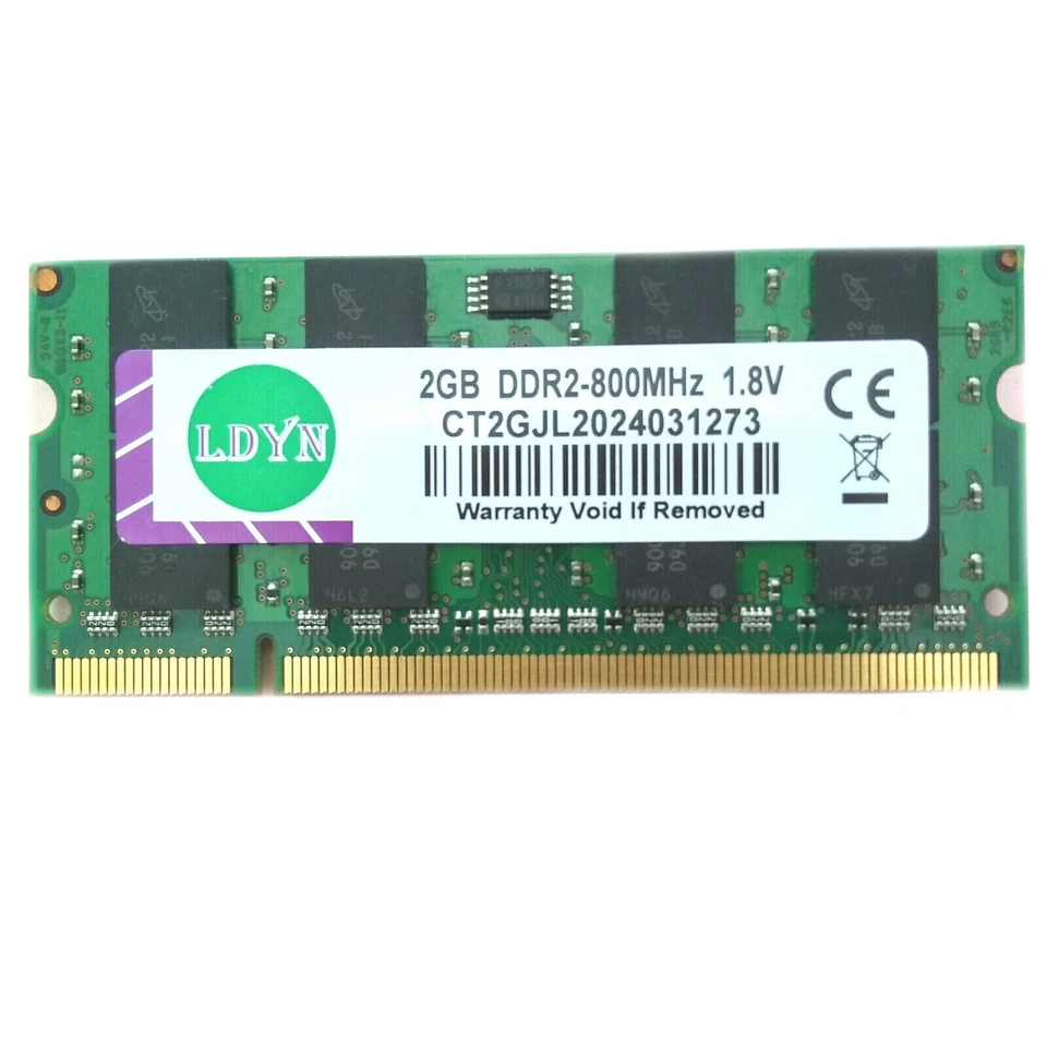 2GB DDR2 RAM SODIMM Laptop Notebook Memory (PC2-5300 667MHz) (PC2-6400 800MHz) - Image 3 of 3