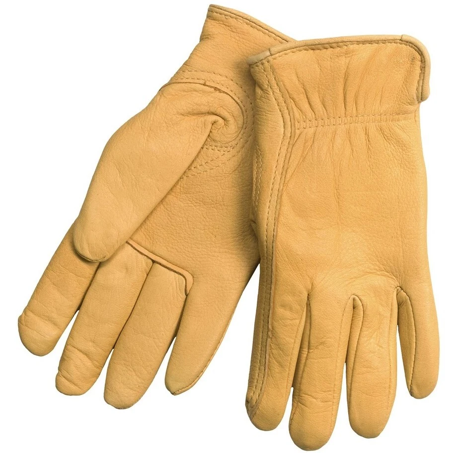 N Am Trading Women Premium Deerskin Leather Drive/Work Gloves, Thinsulate, L/XL