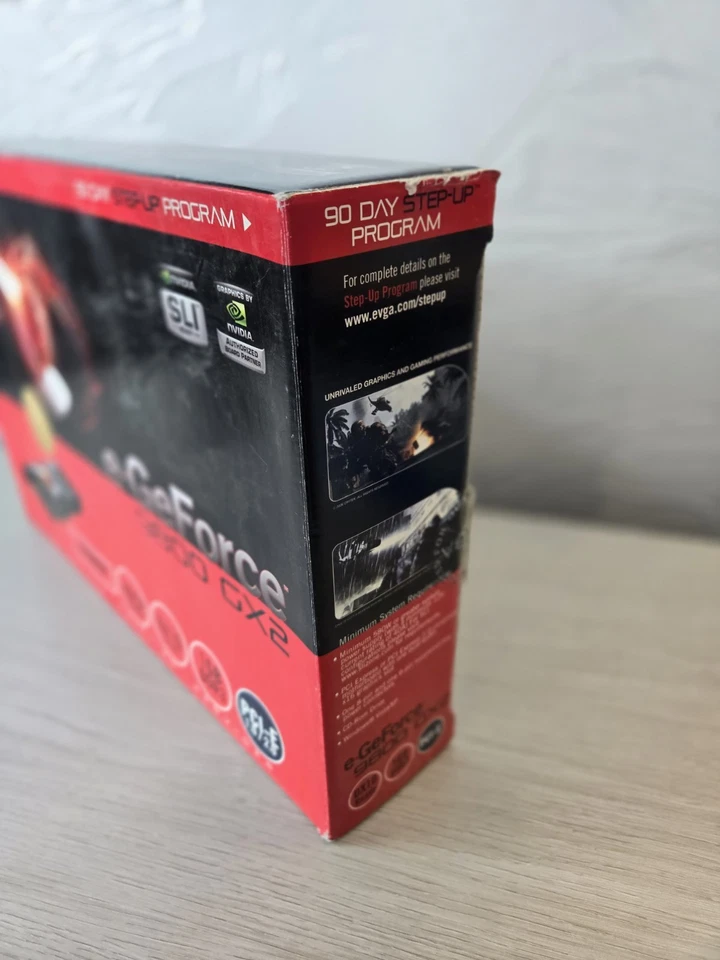 NEW Vintage EVGA e-GeForce 9800 GX2 Graphics Card 1 GB DDR3 See Photos - Image 3 of 4