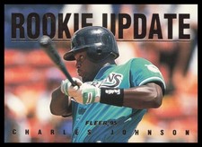 1995 Fleer Update #4 Charles Johnson Florida Marlins Rookie Update Baseball Card. rookie card picture