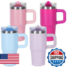 14 oz Tumbler for kids with Detachable Flip Straw Lid  handle, 100 Leak Proof