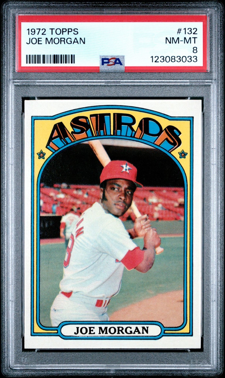 1972 Topps #132 Joe Morgan PSA 8 NM-MT 2B Houston Astros HOF
