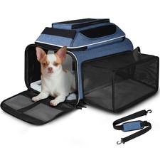 Petskd Top and Side Expandable Pet Carrier 18x13x9.5 Inches Southwest Airline Ap