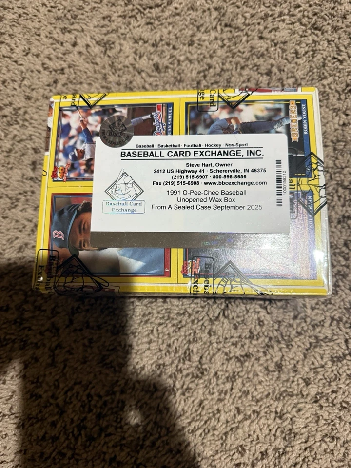1991 O-PEE-CHEE OPC Baseball FASC Wax Box Unopened FROM A SEALED CASE M53 - Image 2 of 4