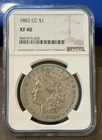 1882-CC Morgan Silver Dollar NGC XF40 ~ Newly Graded ~ Free Shipping ~NR Auction