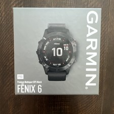 Garmin Fenix 6 Pro Multisport GPS Touch Screen Watch Black 47mm Silicone Band