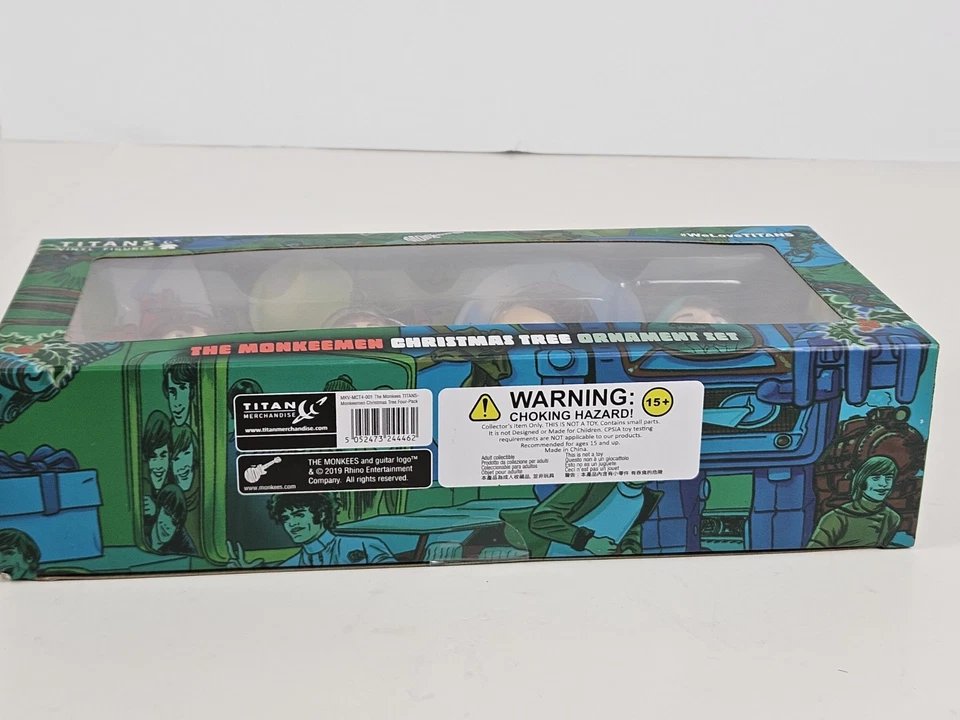 THE MONKEES CHRISTMAS ORNAMENTS - The Monkeemen Christmas Tree Ornament Set NEW! - Image 4 of 4