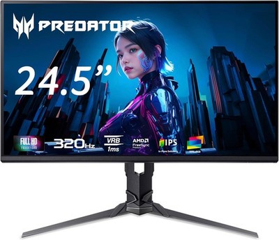 Acer Predator XB3 XB253QF3bmiiprx 320Hz Gaming Monitor 24,5'' FHD IPS 1ms Pivot