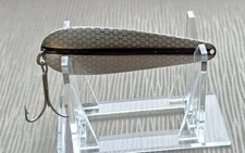 Vintage Wright & McGill Streamliner 5/8 oz. Fishing Lure Spoon 3" Silver/Black