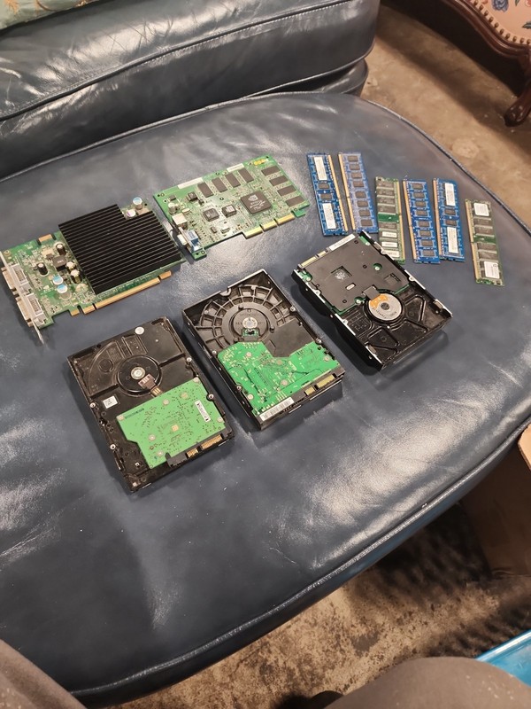 Lot of computer parts