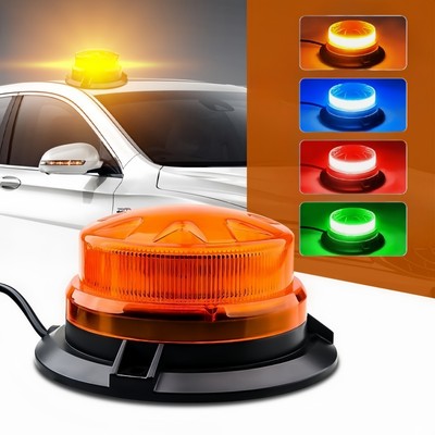 24LED 12-24V Rundumleuchte Magnet Strobe Licht Warnleuchte Notfall Lampe Neu