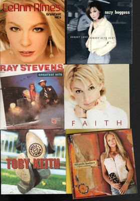 Lot of 42 CD cover art  for country music (CD)