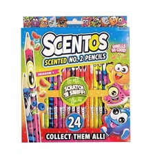 Scented Pencils - No. 2 Lead - Cute - Ages 3+ - 24 Pack