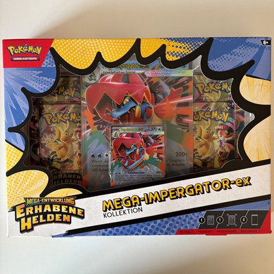 Pokémon TCG Mega-Impergator-ex Kollektion Box DE Holo 22/108 (2016)