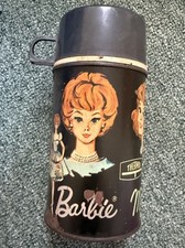 Termo lonchera Barbie, Midge & Skipper 1965 casi como nuevo de colección raro