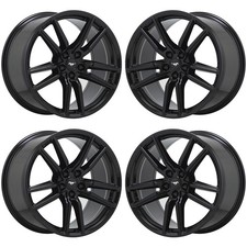 20 Ford Mustang Shelby Gt500 Gloss Black Wheels Oem Set 10278 10279 Exchange