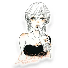 Crush Bottle Girlie ✦ B-Side Label Sticker ✦ Japan