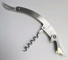 Cork Screw Wine BOTTLE OPENER Handheld Foldable With Slicer Travel Stainless