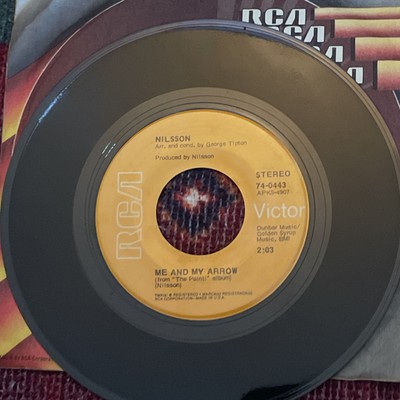 NILSSON: ME AND MY ARROW / ARE YOU SLEEPING? (1971) Vinyl 45 RPM Pop Rock TESTED