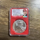 U.S. Mint 2020 Silver Eagle $1 1 oz .999 NGC MS70 First Strike Trump Red Core