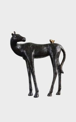 Hello Friend Horse Bird Sculpture Statue Figurine Equestrian ~ Uttermost 20120