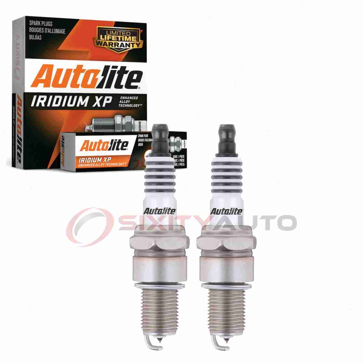 2 pc Autolite Iridium XP Spark Plugs for 1954-1959 Panhard Dyna Ignition qt