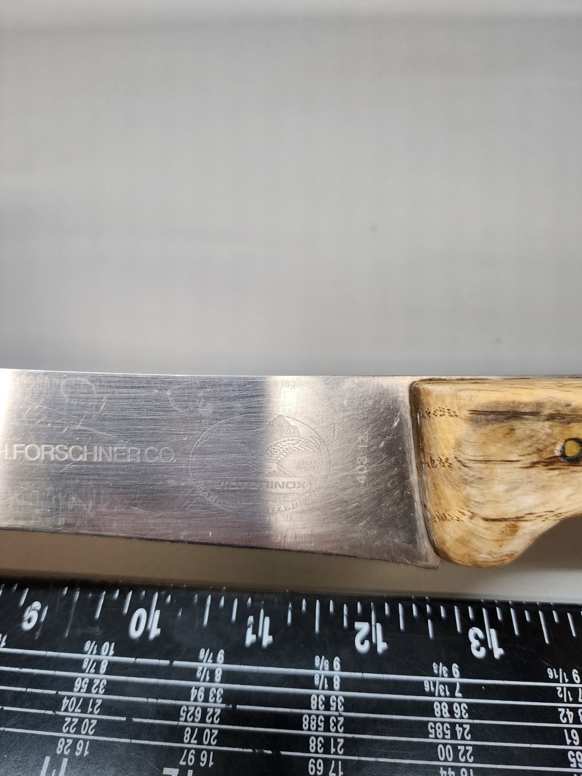 R. H. Forschner Co Victorinox 12" Butcher Knife  Curved Swiss Made