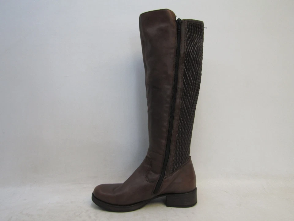 Botas Rieker Mujer Talla 37 EUR Cuero Marrón Cremallera 16" Hasta la Rodilla Moda Foto 2 de 4