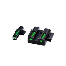 Hi Viz LiteWave H3  / Litepipe Night Sight Set for Smith & Wesson Shield - Green