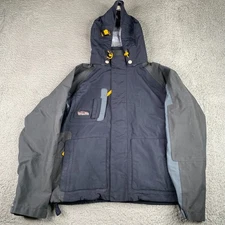 Burton Tri-Lite Snowboard Jacket Women Small Blue Full Zip Hooded Snowboard Skii