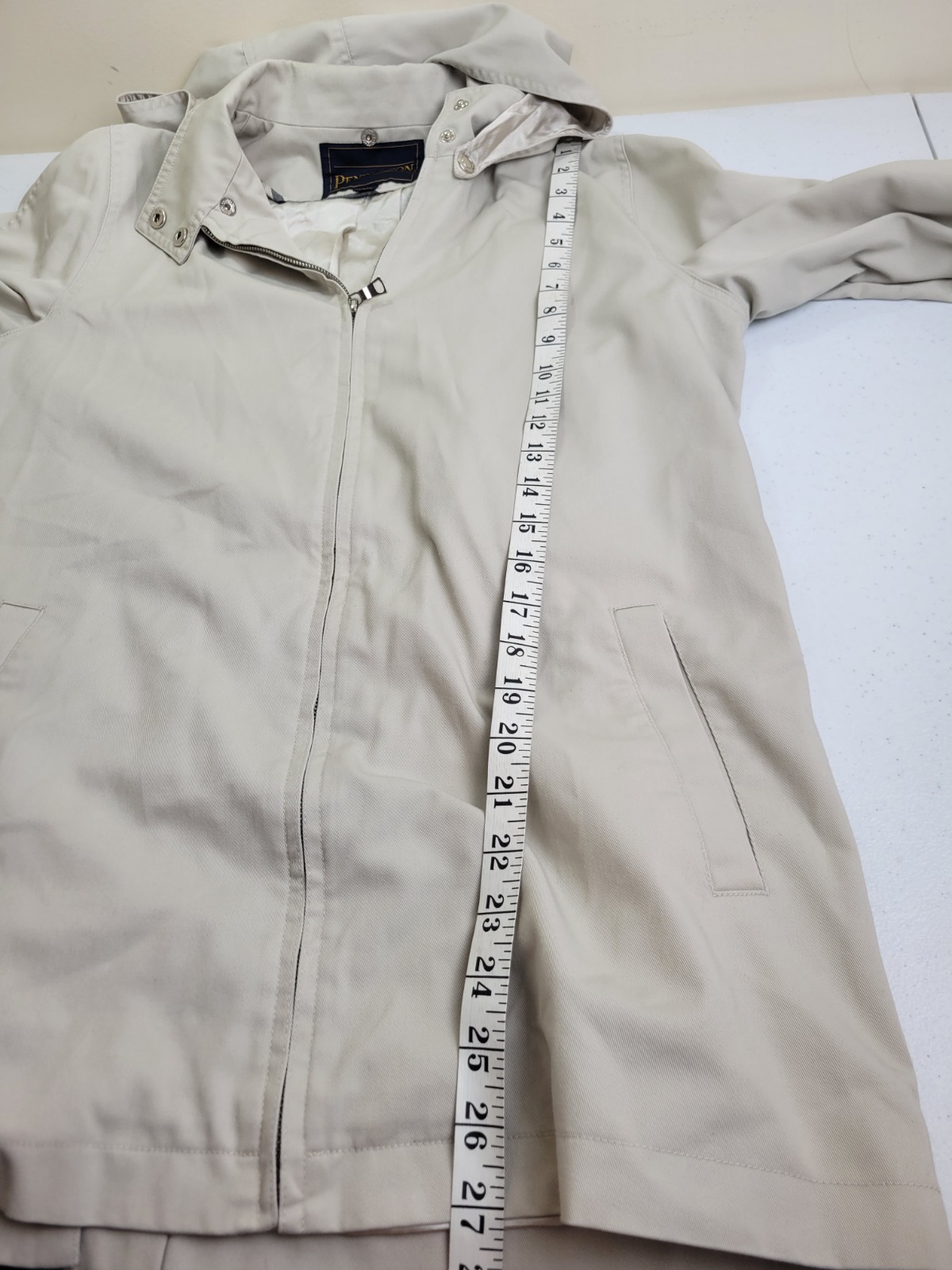 Pendleton Tan Full Zip Removable Hood Windbreaker… - image 8