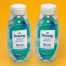 Downy RINSE  REFRESH COOL COTTON Laundry Odor Remover Lot Of 2 Bottles 25.5oz