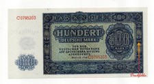 100 Mark DDR - 1948 - Serie C - Ros. 346 F1 (alt), SBZ-17 F1 (neu) UNC