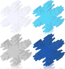 360 Pcs Snowflake Cutouts Paper 3.9 Inch Winter Snowflake Shape Die Cuts Pape...