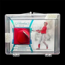 2020 Juan Soto Auto Panini Flawless Baseball Spikes Relic 05/14 Washington 🔥