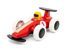 Brio Large Pull-Back Racing Car 30308, Ages 18 Months And Up Toy, Wooden Toy, 
